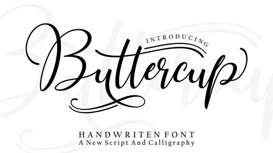 Buttercup Script Font › Fontesk