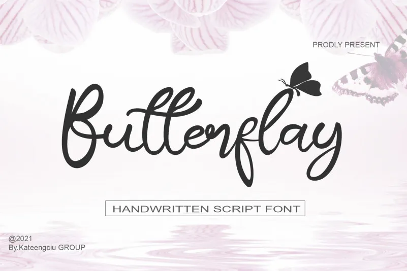 Butterflay Script Font