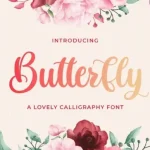 Butterfly Calligraphy Font