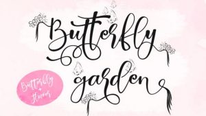 Butterfly Garden Font › Fontesk
