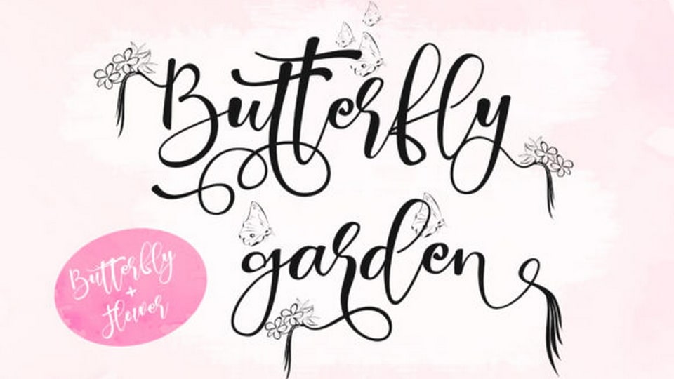 Butterfly Garden Font › Fontesk