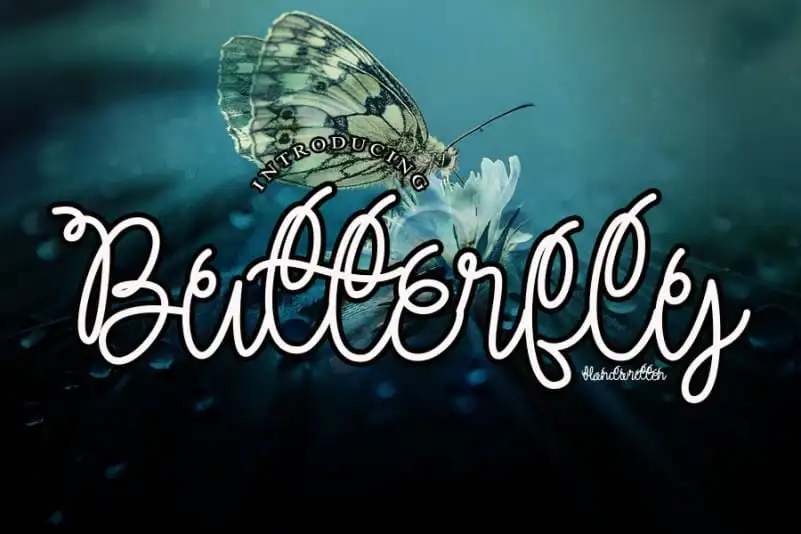Butterfly Handwritten Font