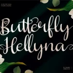 Butterfly Hellyna Font - Fonte Grátis Butterfly Hellyna Font