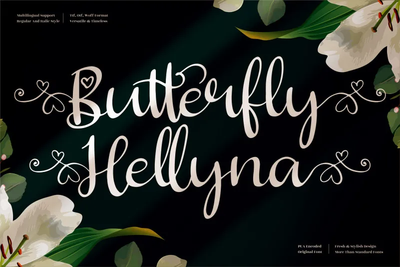 Butterfly Hellyna Font