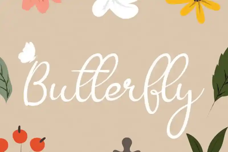 Butterfly Script Font