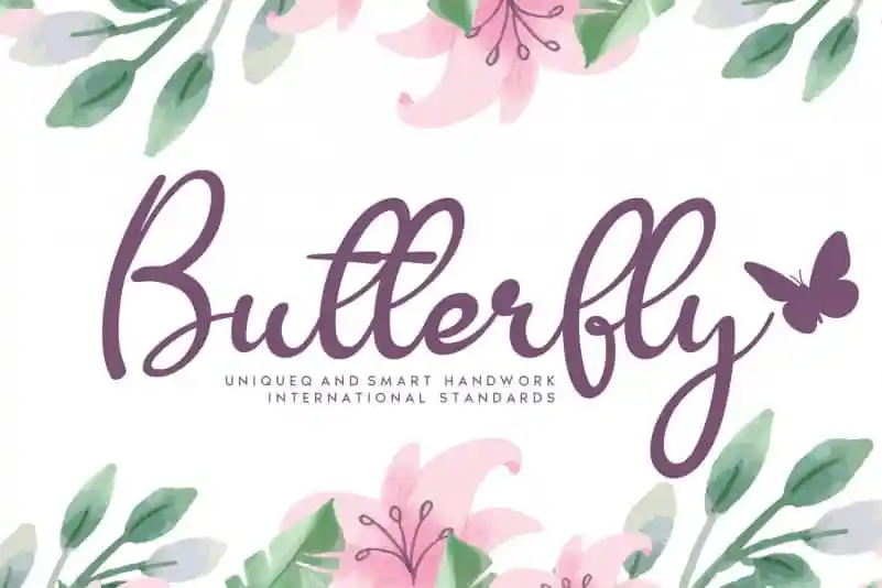 Butterfly Script Font