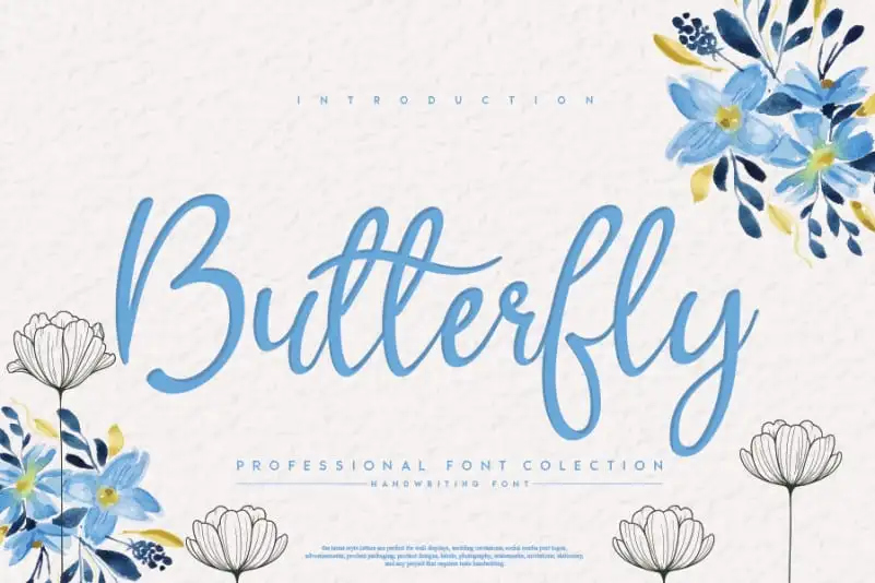 Butterfly Script Font