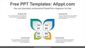 Butterfly wing PowerPoint Diagram Template