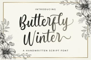 Butterfly Winter Script Font