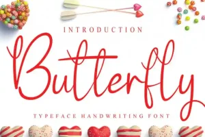 Butterfly1 Script Font