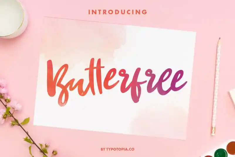 Butterfree Girly Script Font
