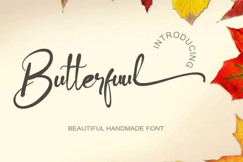 Butterfuul Calligraphy Font