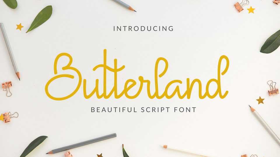 Butterland Script Font › Fontesk