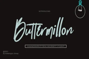 Buttermillon Script Font