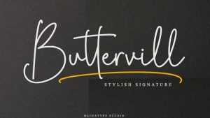 Buttervill Font › Fontesk