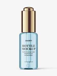 Button dropper bottle / clear