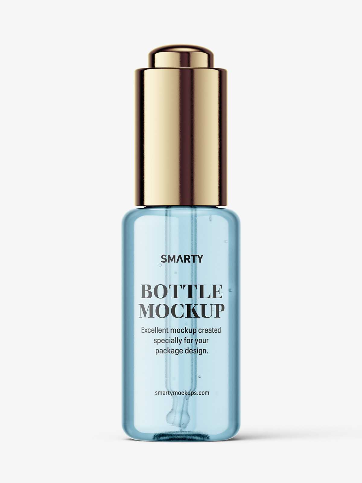 Button dropper bottle / clear