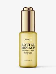 Button dropper bottle / frosted