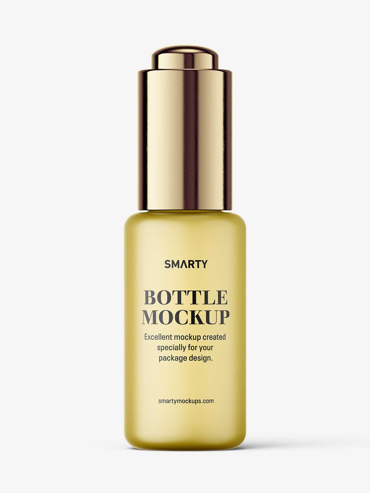 Button dropper bottle / frosted