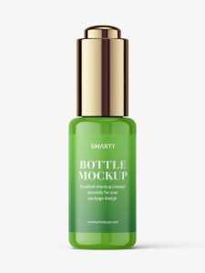 Button dropper bottle / glossy