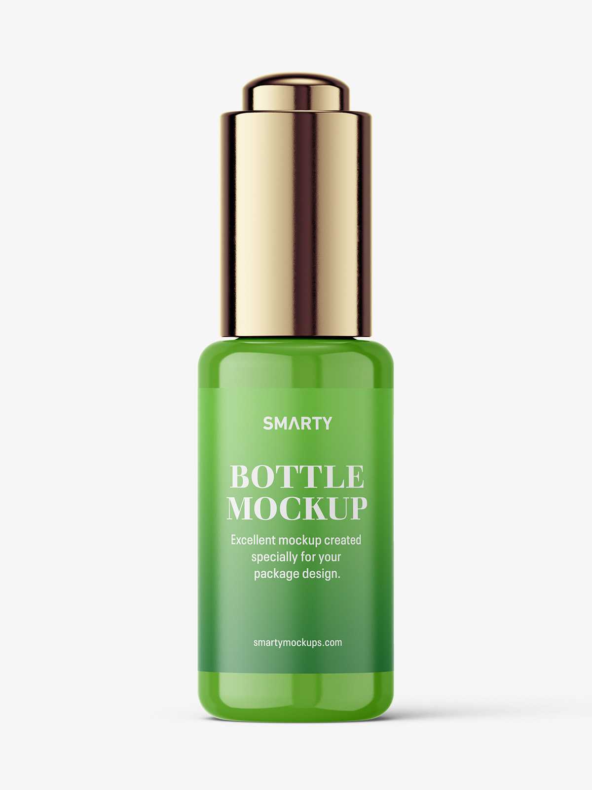 Button dropper bottle / glossy