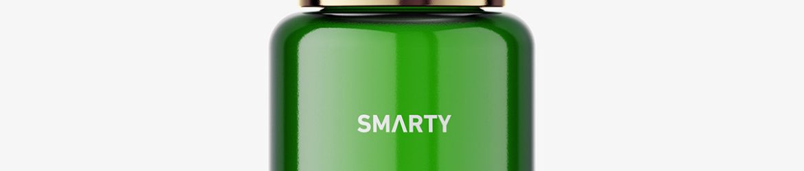 Button dropper bottle / green