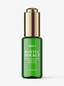 Button dropper bottle / green