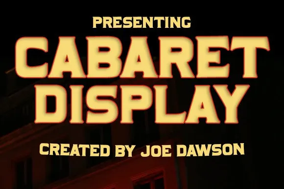 Cabaret Display Font