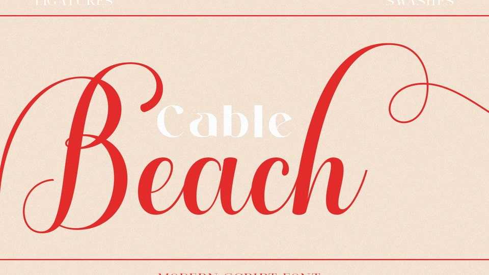 Cable Beach Font › Fontesk