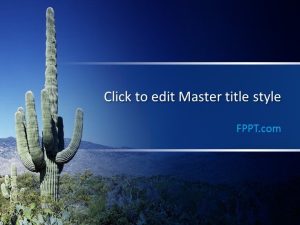 Cactus PowerPoint Template