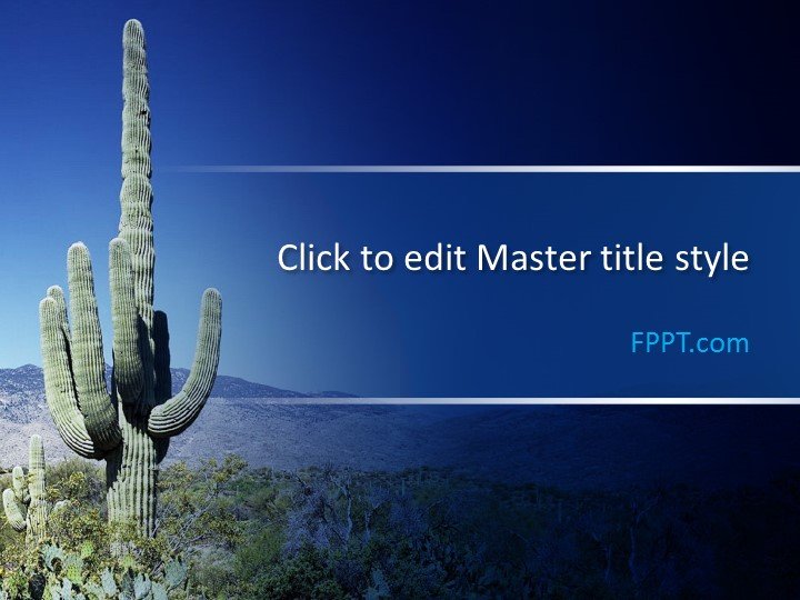 Cactus PowerPoint Template