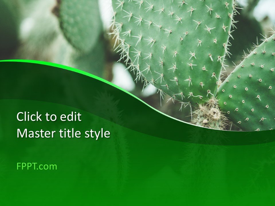 Cactus Presentation Template for PowerPoint