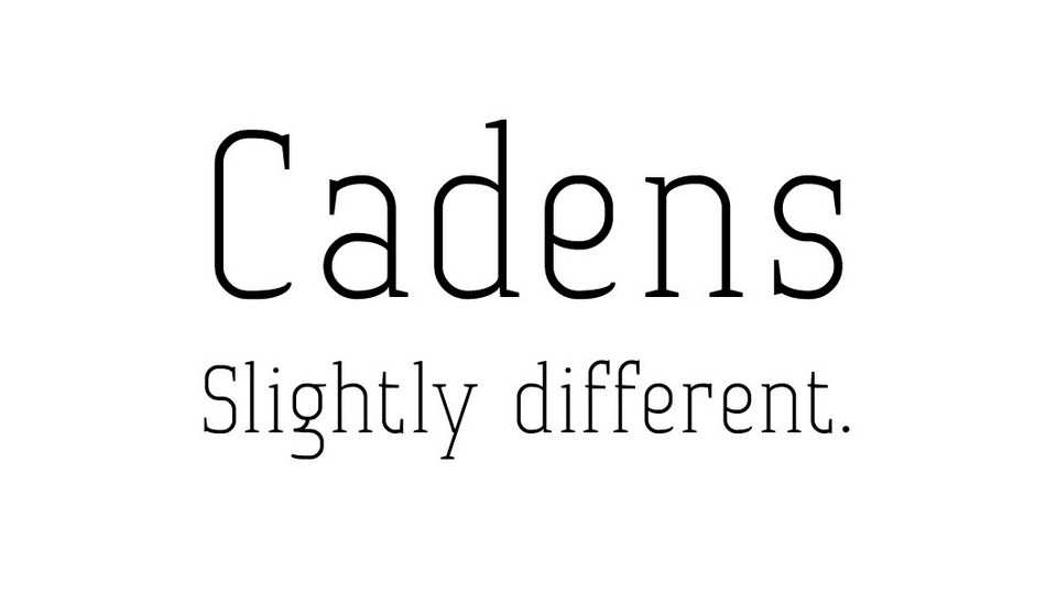 Cadens Font › Fontesk