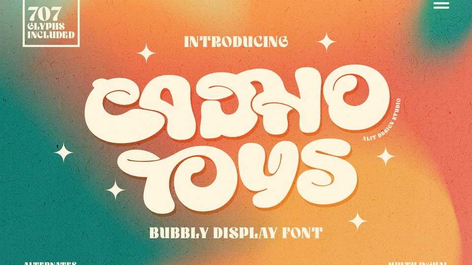 Cadho Toys Font › Fontesk