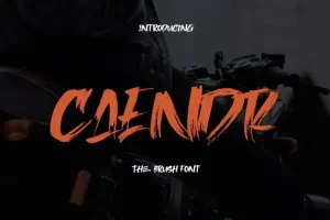 Caendr Brush Font