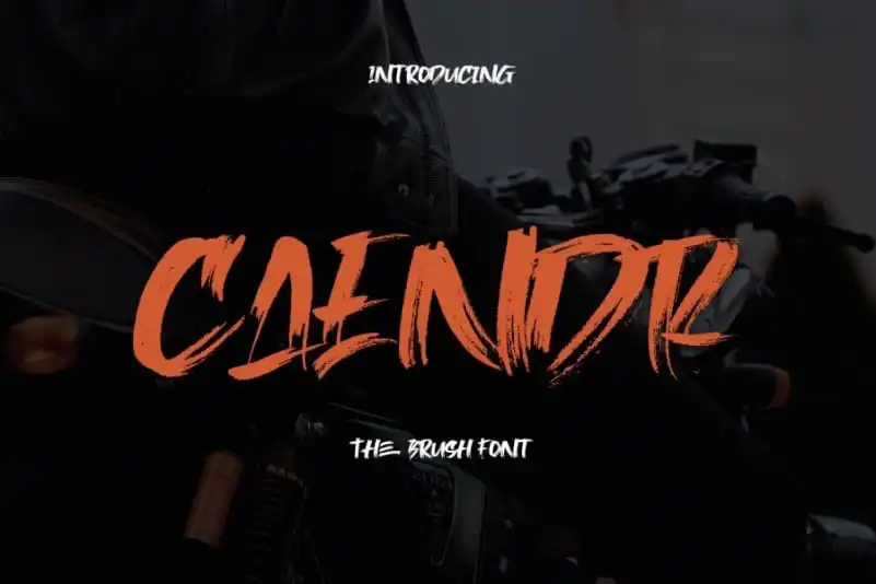 Caendr Brush Font