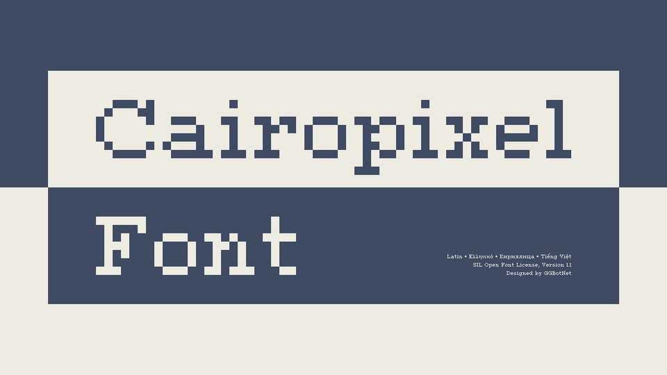 Cairovixel Font › Fontesk