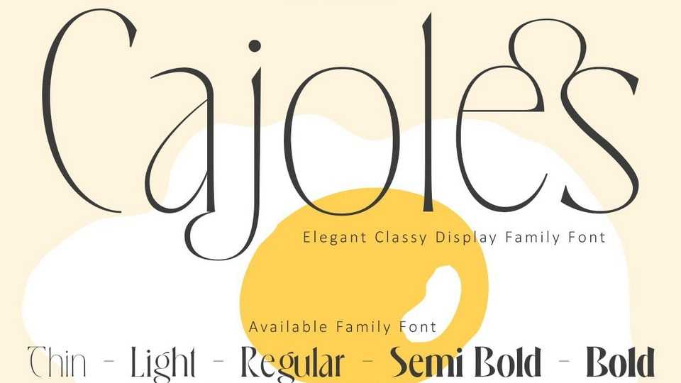 Cajoles Font › Fontesk