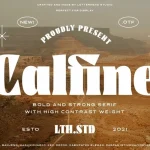 Calfine Font - Fonte Grátis Calfine Font