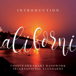 California Calligraphy Font