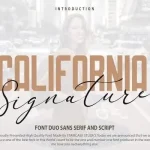 California Signature Font Duo - Fonte Grátis California Signature Font Duo
