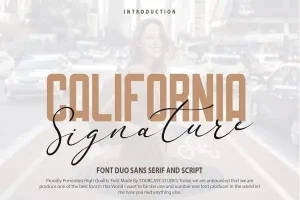 California Signature Font Duo