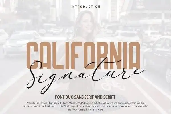 California Signature Font Duo