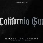 California sun Blackletter Font