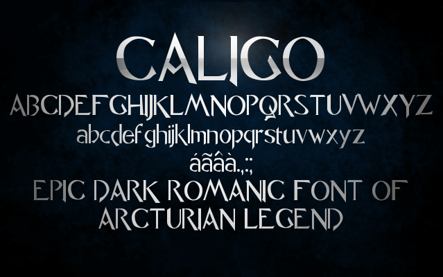 Caligo font