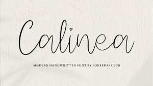 Calinea Font › Fontesk