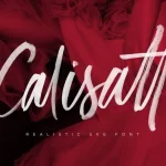 Calisatt Brush SVG Font