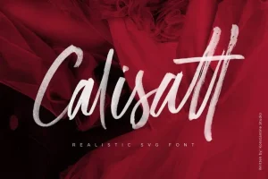 Calisatt Brush SVG Font