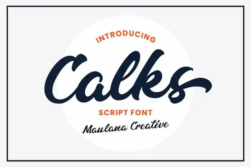 Calks Script Font