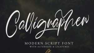 Calligrapher Script Font › Fontesk